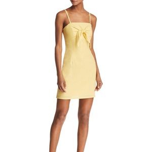 Re:named Betsy Tie Overlay a line mini Scuba Dress